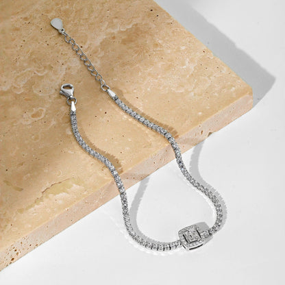 [Lucky Star]Luxurious Dazzling Square Shape Banquet Bracelet