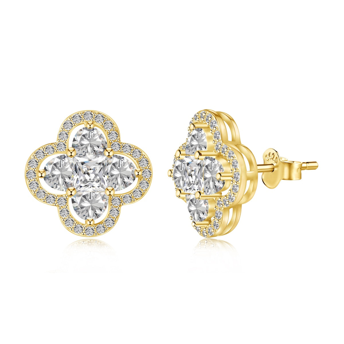 [Lucky Star]Lucky Four-Leaf Clover Exquisite Earrings