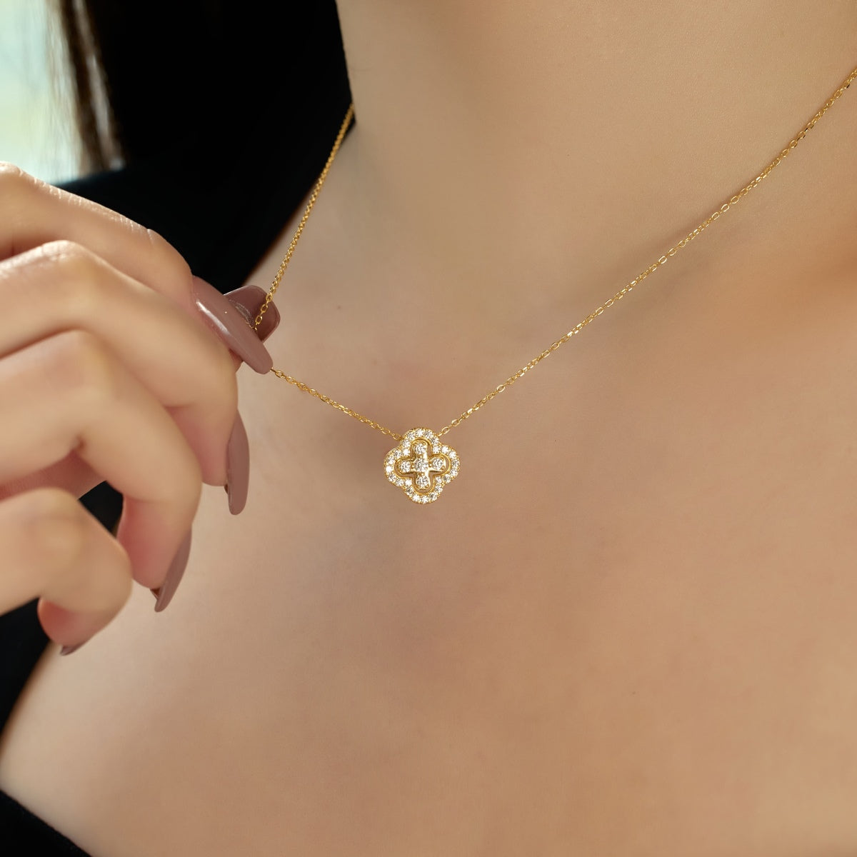 [Lucky Star]Four-Leaf Clover Various DIY Wearable Necklaces