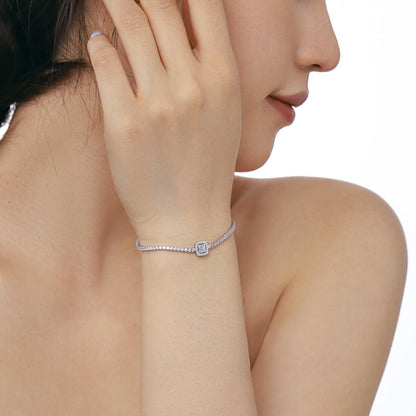 [Lucky Star]Luxurious Dazzling Square Shape Banquet Bracelet
