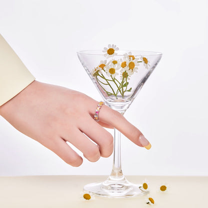 [Lucky Star]Dazzling Polychromatic Multi cut Daily Ring