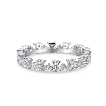 [Lucky Star]Elegant Resplendent Round Shape Party Ring