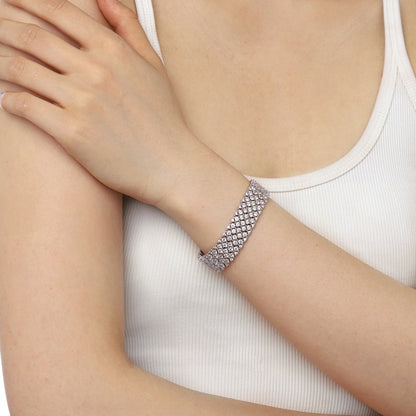 [Lucky Star]Ornate Elegant Round Cut Party Bracelet