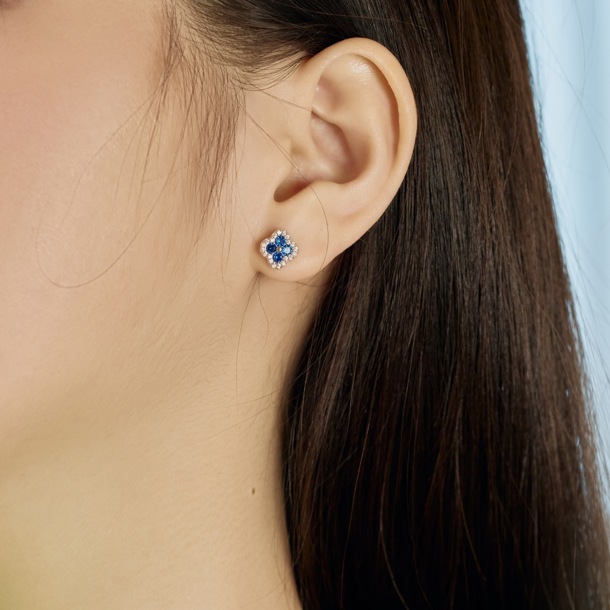 [Lucky Star]Four-Leaf Clover Flower Shaped Earrings