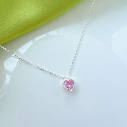 [Lucky Star]Ornate Heart Shape Necklace