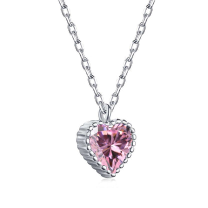 [Lucky Star]Ornate Heart Shape Necklace