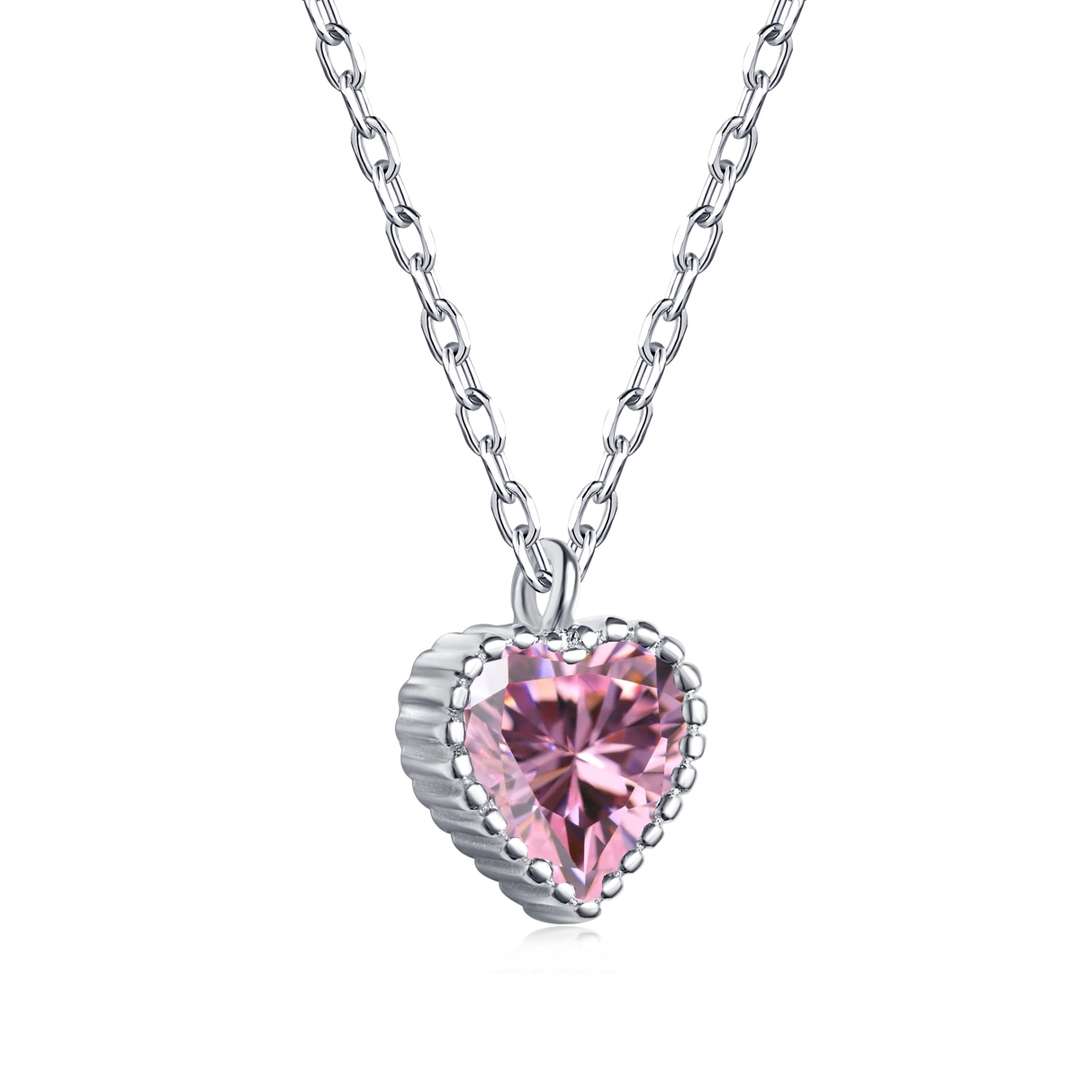 [Lucky Star]Ornate Heart Shape Necklace