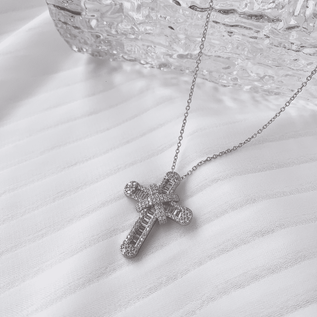 [Lucky Star]Gypsophila With Dimonds Necklace