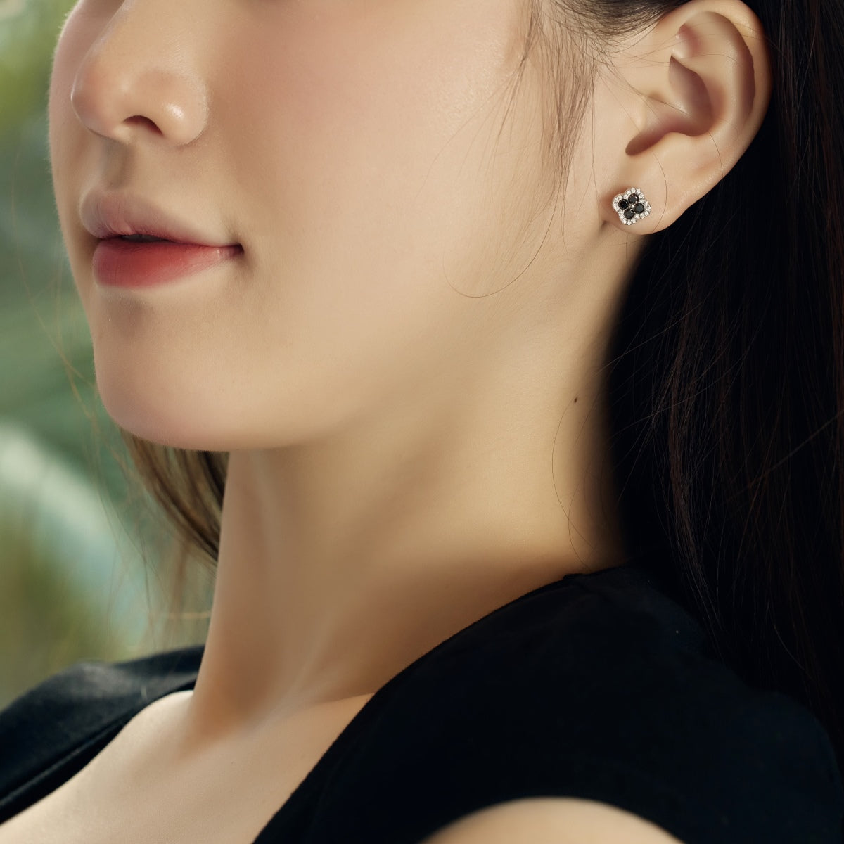 [Lucky Star]Four-Leaf Clover Flower Shaped Earrings