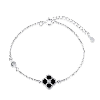[Lucky Star]Delicate Four Leaf Clover Bracelet