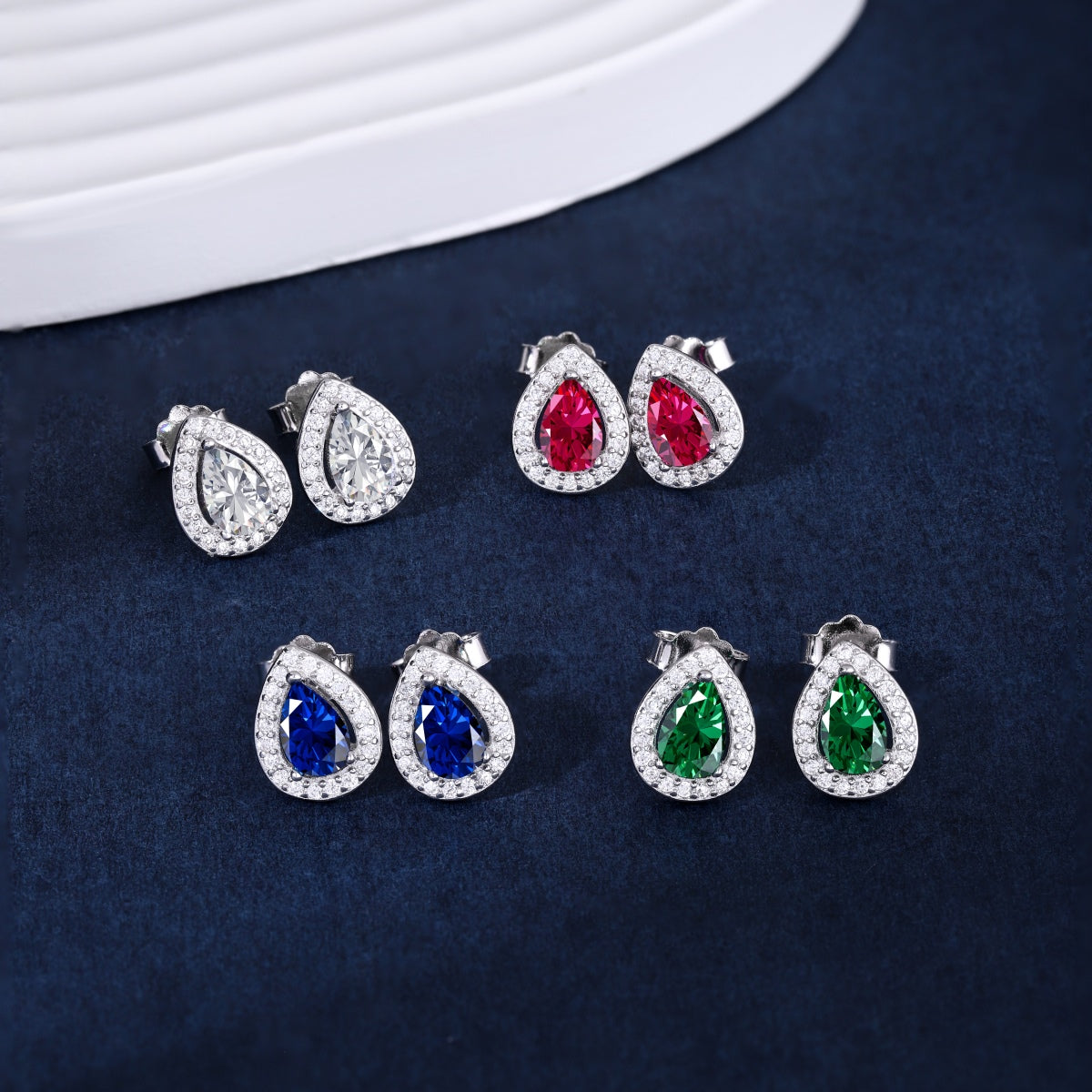 [Lucky Star]Luxurious Water Drop Shape Earrings