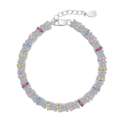 [Lucky Star]Unique Colorful Flower Shape Daily Bracelet