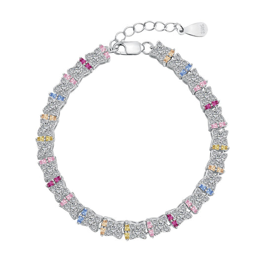 [Lucky Star]Unique Colorful Flower Shape Daily Bracelet