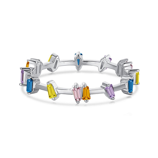 [Lucky Star]Unique Trapezoid Cut Daily Ring
