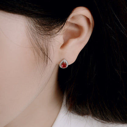 [Lucky Star]Luxurious Water Drop Shape Earrings