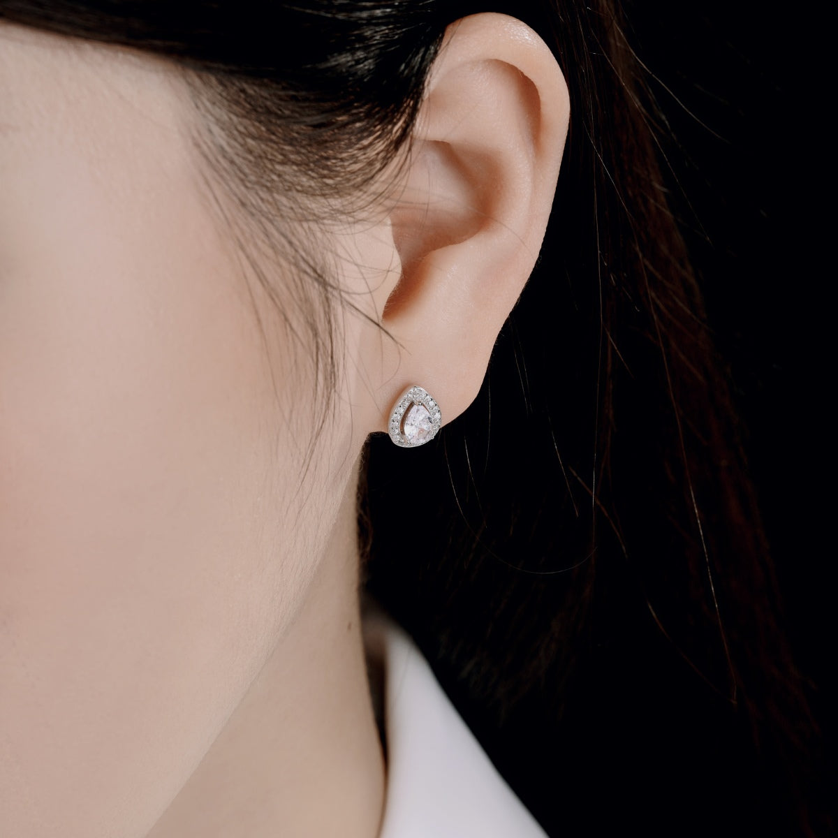 [Lucky Star]Luxurious Water Drop Shape Earrings