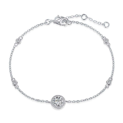 [Lucky Star]Dazzling Round Cut Shape Bracelet
