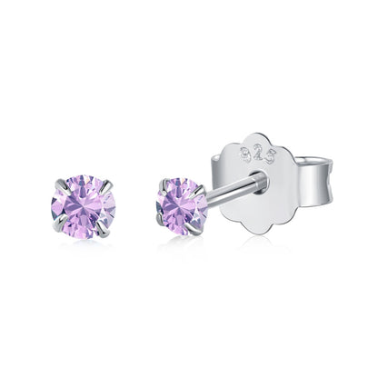 [Lucky Star]Delicate Solitaire Earrings