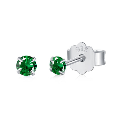 [Lucky Star]Delicate Solitaire Earrings