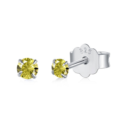 [Lucky Star]Delicate Solitaire Earrings
