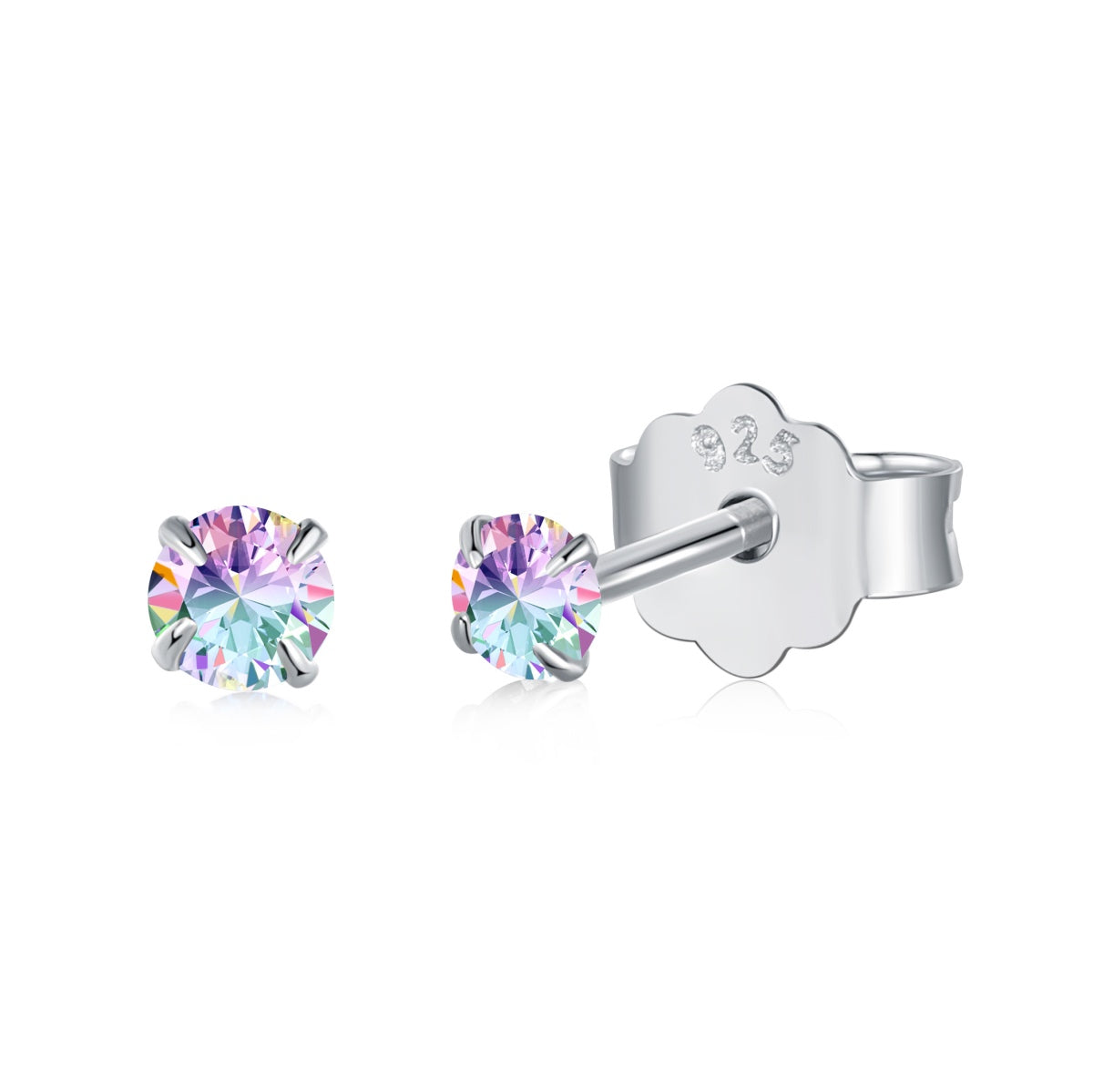 [Lucky Star]Delicate Solitaire Earrings