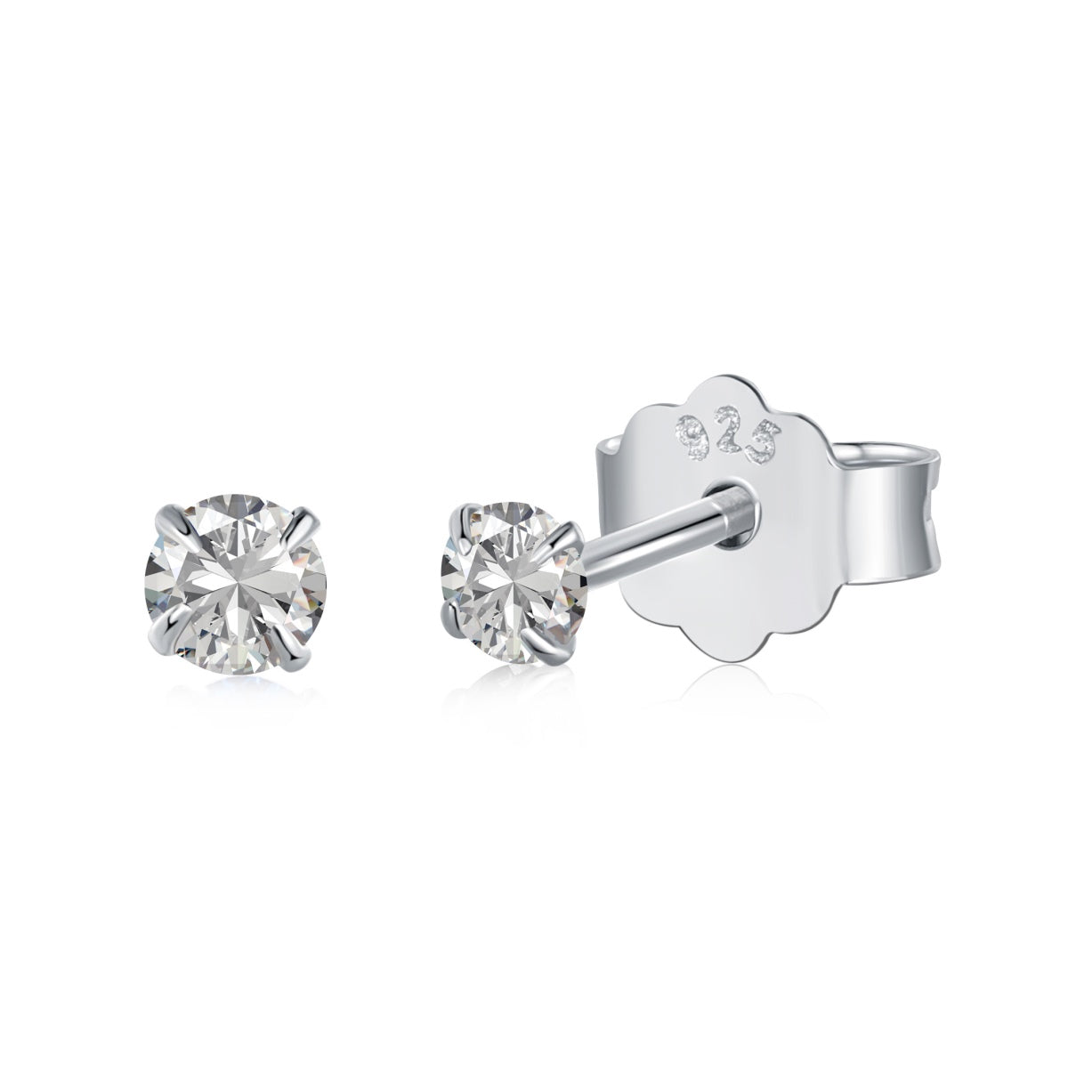 [Lucky Star]Delicate Solitaire Earrings