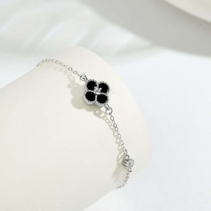 [Lucky Star]Delicate Four Leaf Clover Bracelet