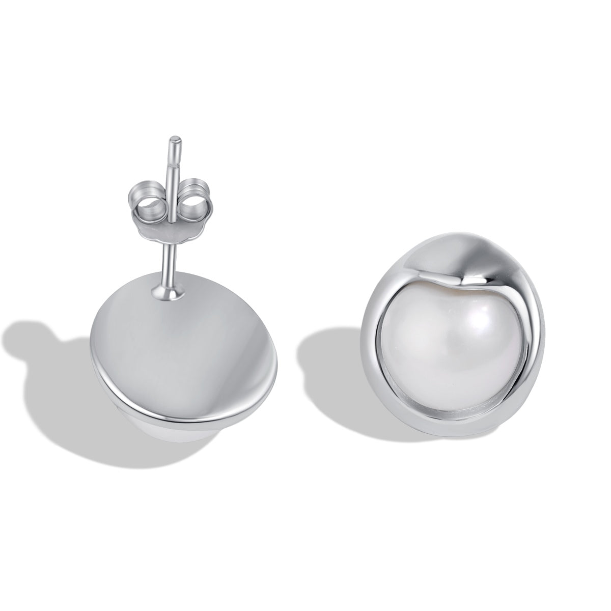 [Lucky Star]Dainty Bread Pearl Earrings