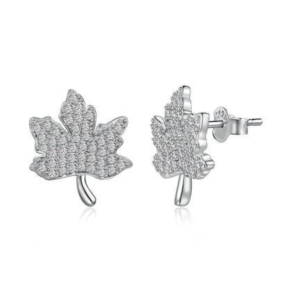 [Lucky Star]Exquisite Maple Leaf Design Earrings