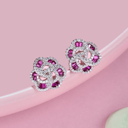 [Lucky Star]Exquisite Flower Shape Daily Earrings