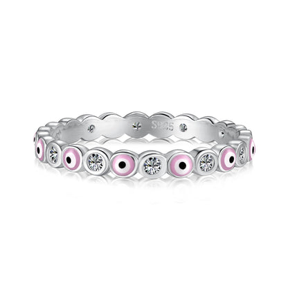 [Lucky Star]Sparkling Vibrant Round Shape Daily Ring