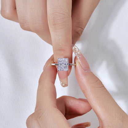 [Lucky Star]4.0 Carat Ornate Enchanting Radiand Cut Banquet Ring