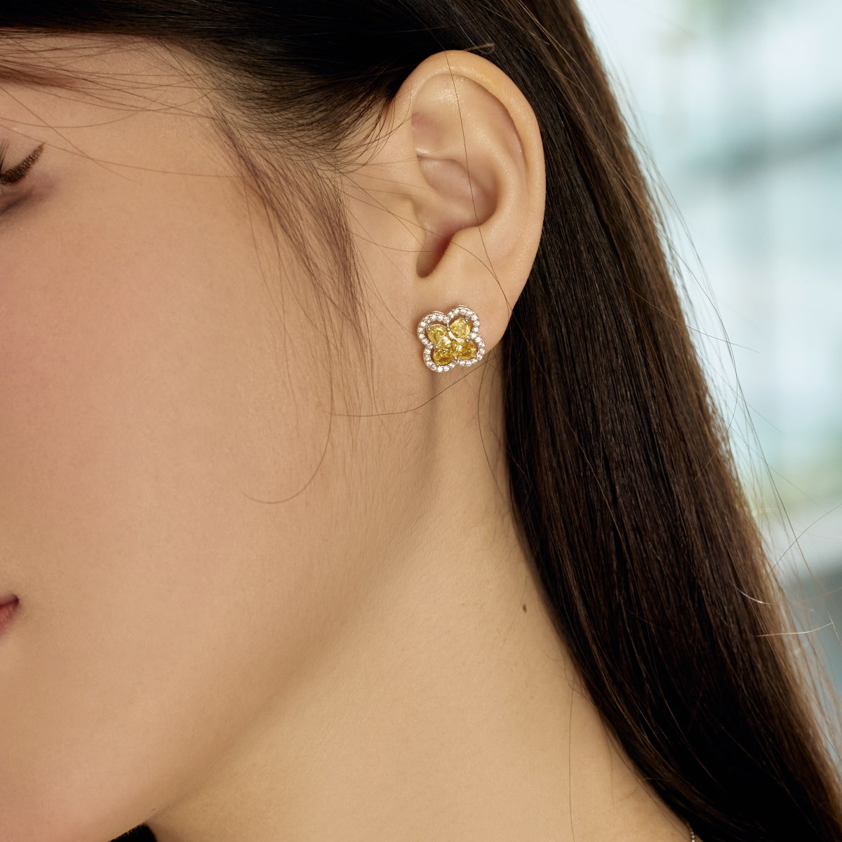 [Lucky Star]Lucky Four-Leaf Clover Exquisite Earrings