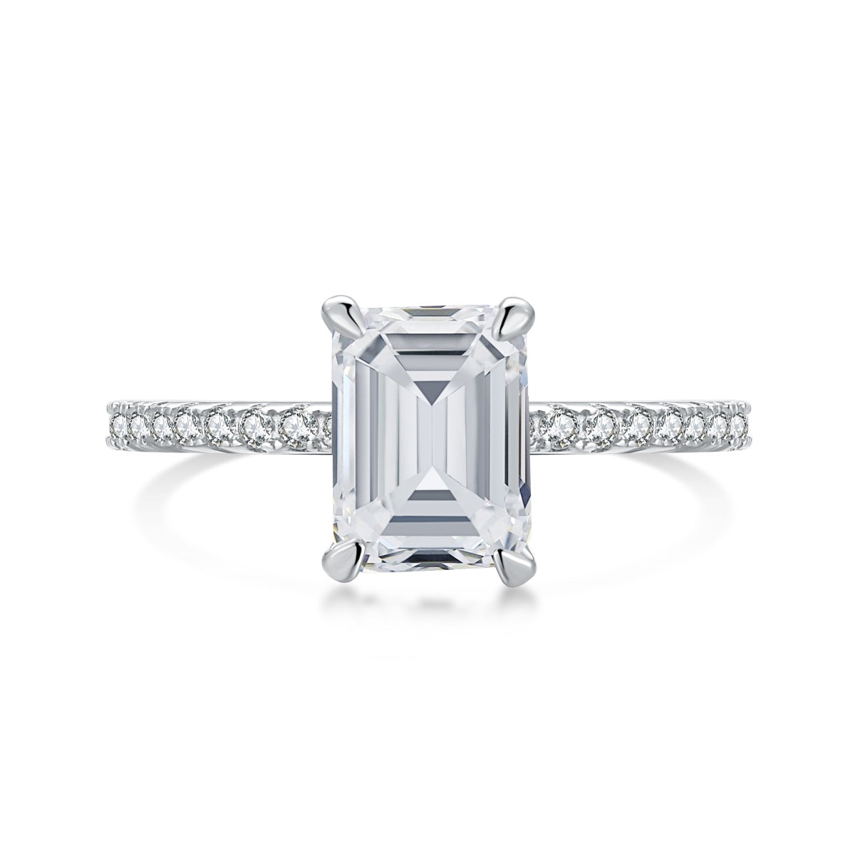 [Lucky Star]2.0 Carat Scintillating Ornate Radiant Cut Party Ring