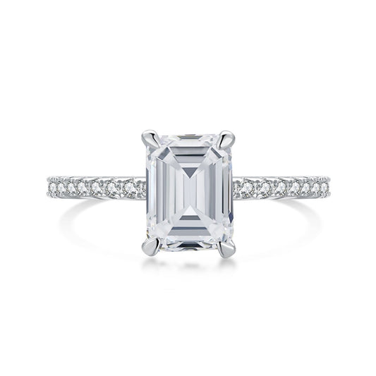 [Lucky Star]2.0 Carat Scintillating Ornate Radiant Cut Party Ring