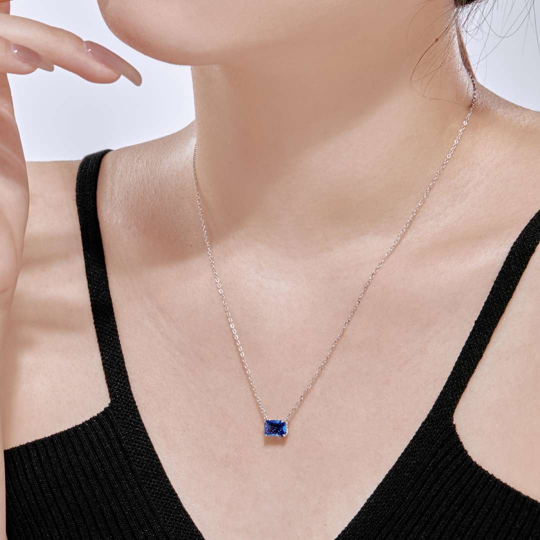 [Lucky Star]Luxurious Square Shape Colorful Necalack