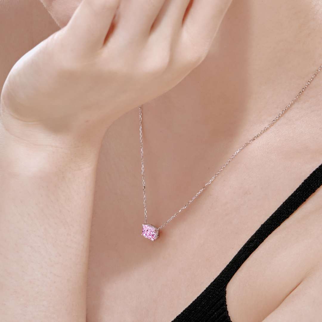 [Lucky Star]Luxurious Square Shape Colorful Necalack