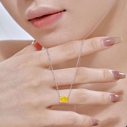 [Lucky Star]Luxurious Square Shape Colorful Necalack