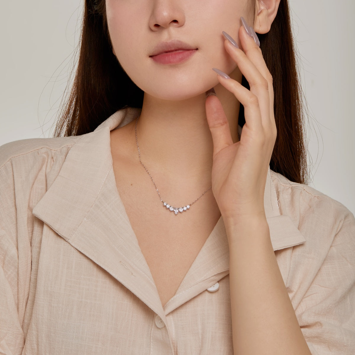 [Lucky Star]Dainty Colorful Heart Necklace