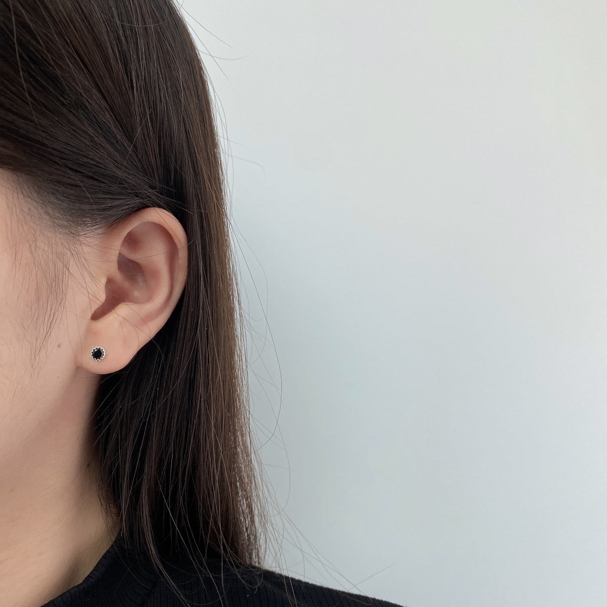 [Lucky Star]Sparkling Colorful Round Shape Earrings