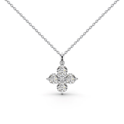 [Lucky Star]Four-Leaf Clover And Eight-Pointed Star Necklace