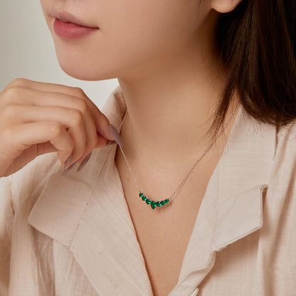 [Lucky Star]Dainty Colorful Heart Necklace
