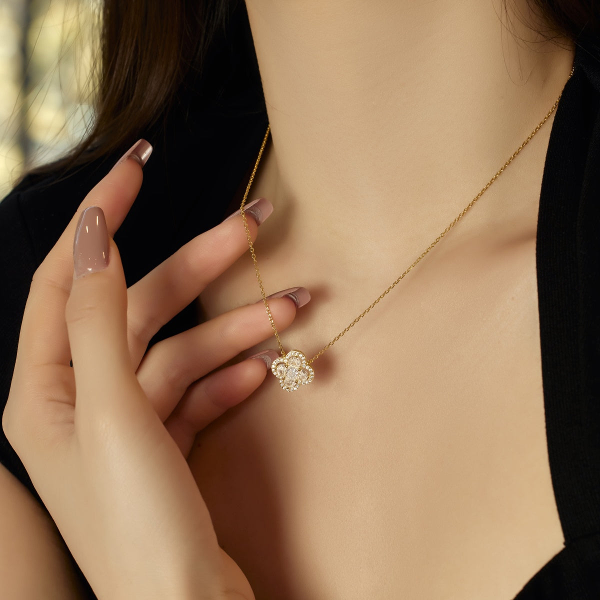 [Lucky Star]Spliced Lucky Four-Leaf Clover Versatile Necklace