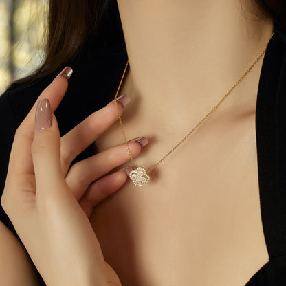 [Lucky Star]Spliced Lucky Four-Leaf Clover Versatile Necklace