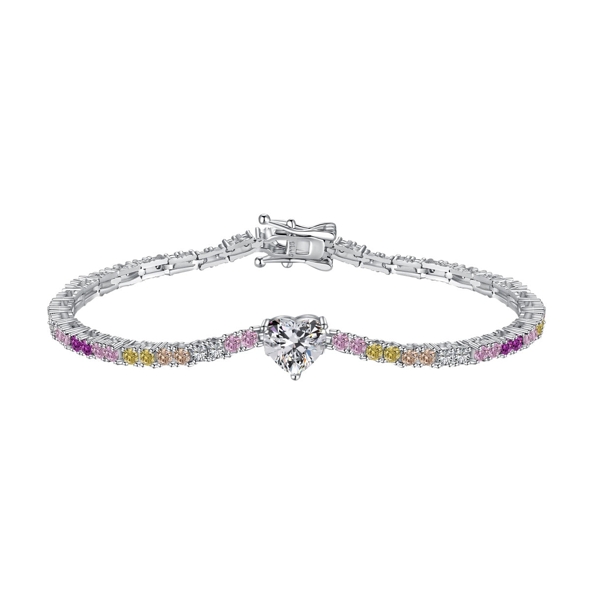 [Lucky Star]Delicate Romantic Heart Shape Lover Bracelet