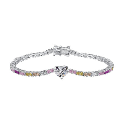 [Lucky Star]Delicate Romantic Heart Shape Lover Bracelet