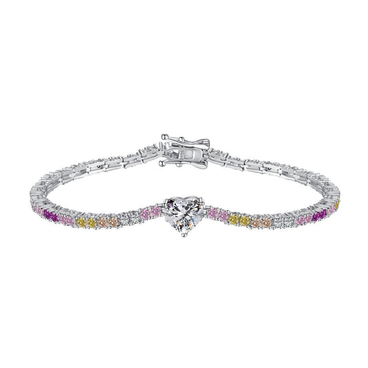 [Lucky Star]Delicate Romantic Heart Shape Lover Bracelet