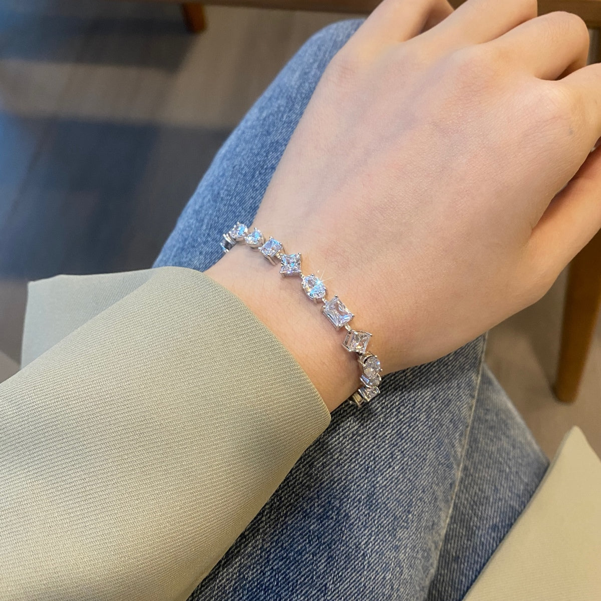 [Lucky Star]Unique Exquisite Multi Cut Daily Bracelet