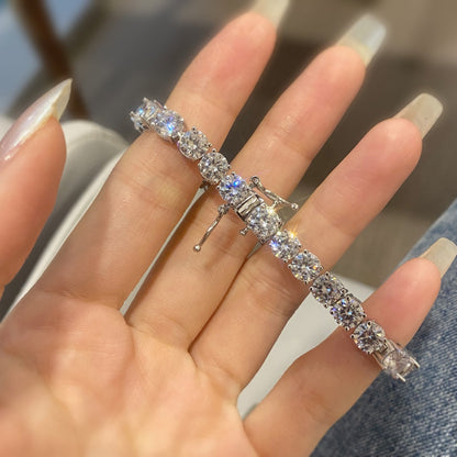 [Lucky Star]0.75 Carat Dazzling Round Cut Wedding Bracelet