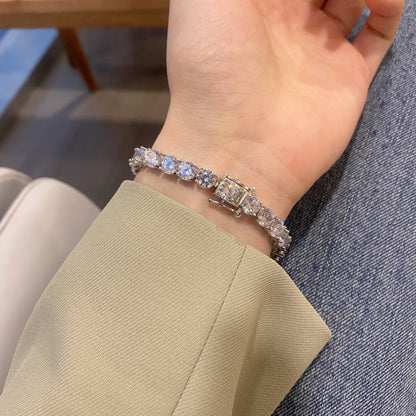 [Lucky Star]0.75 Carat Dazzling Round Cut Wedding Bracelet